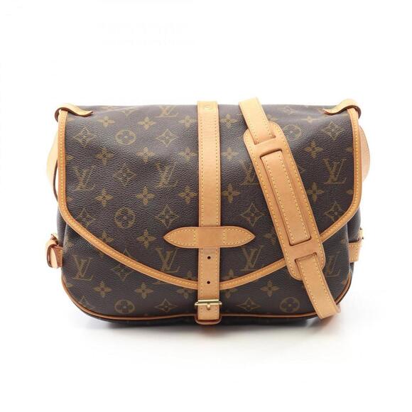 LOUIS VUITTON Brown Monogram Leather Shoulder Bag - Picture 1 of 10